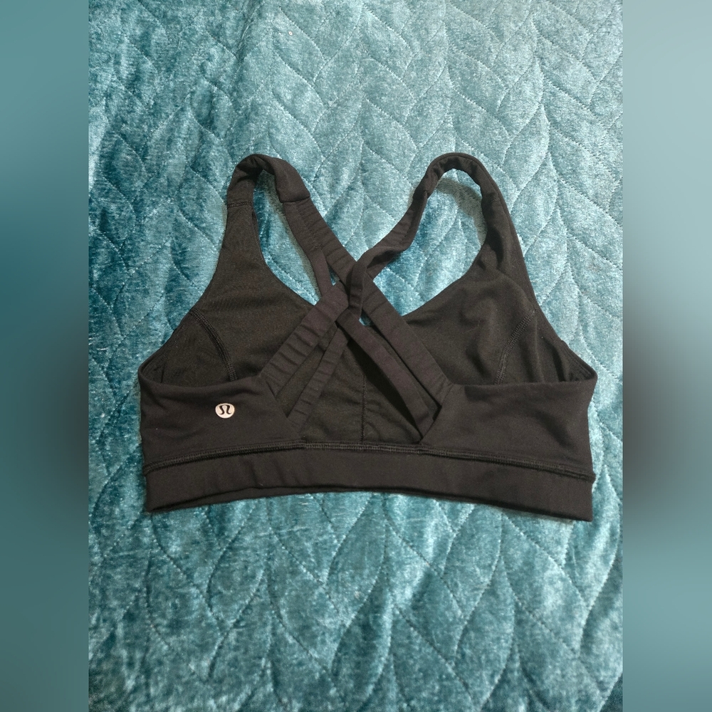 Lululemon Stash It All Bra Women's 6 Sports Training CrossFit Black - Picture 2 of 3
